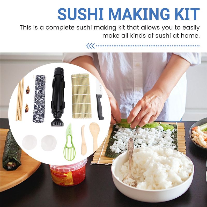 مجموعة أدوات تحضير السوشي A19F - مراجعة Sushi Making Kit وسعره