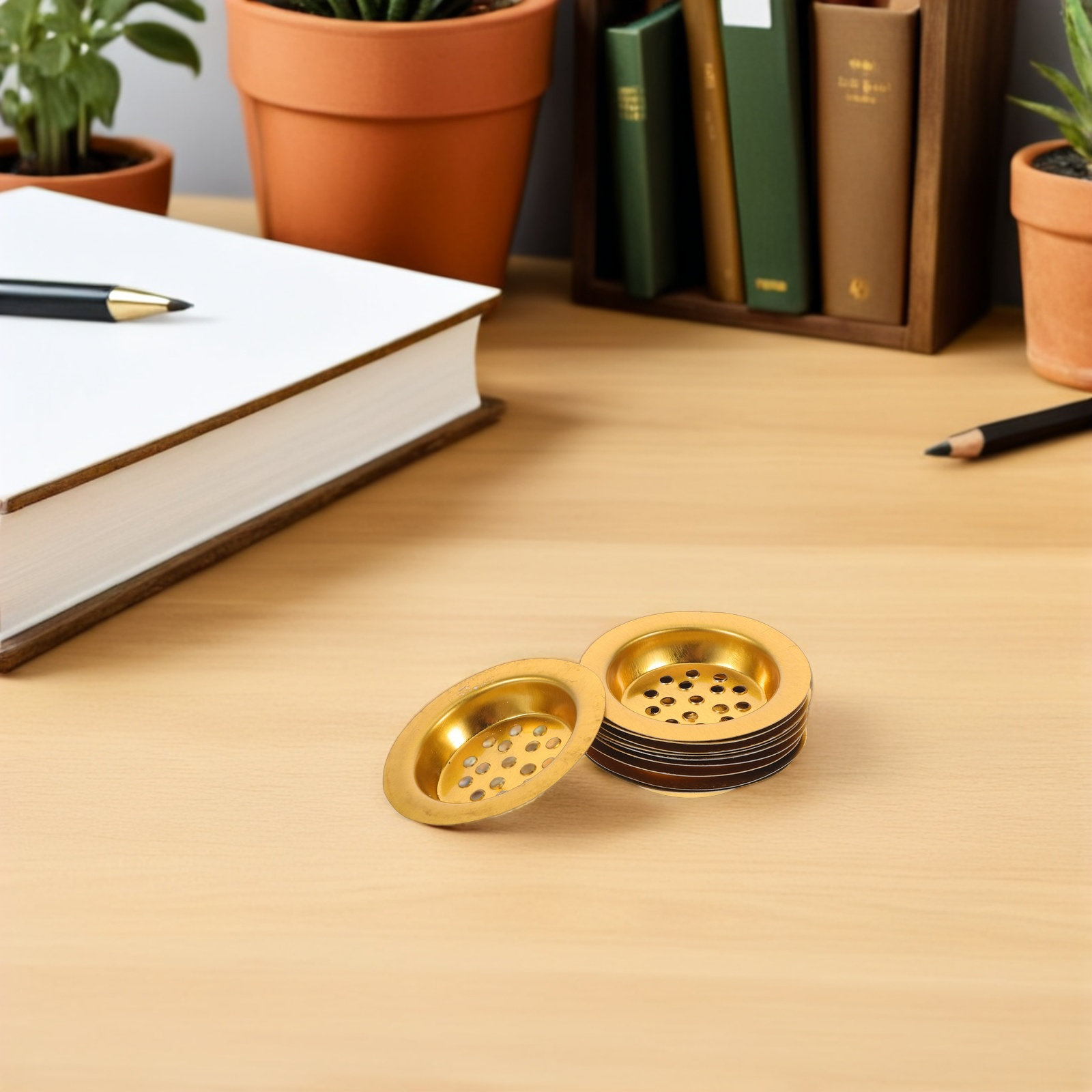 10 قطع صينية حامل بخور ذهبية ا - مراجعة Incense Holder وسعره